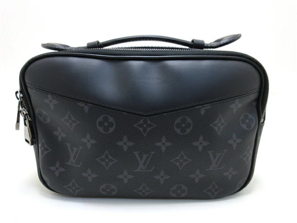 LOUIS VUITTON Waist Bag Bum Monogram Eclipse Black